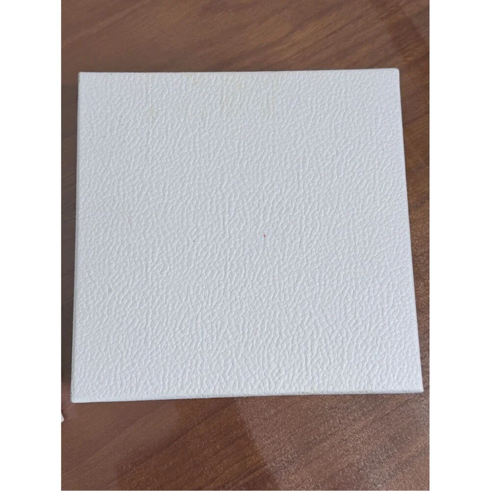 Dior White Box with Gold Logo 8.5x8.5x4 Authentic